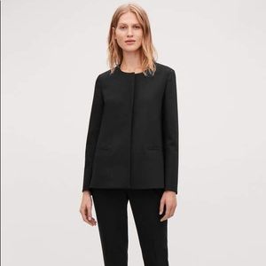COS Wool A-line Blazer In Black